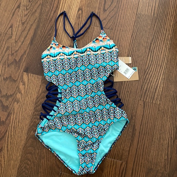 Sperry One Piece Strappy Swimsuit (tribal print) | BNWT - Picture 4 of 5
